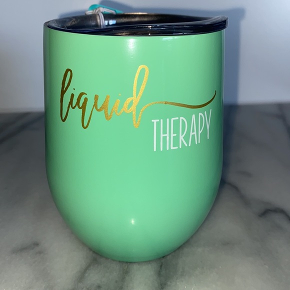 SWIG Insulated Wine Mug, "Liquid Therapy" - Picture 2 of 4